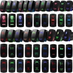 Blue/red/green Light Control Rocker Toggle Switch For Atv Utv Arb Carling Truck. Fixed Price $7.95.