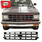 New Front Grille Chrome & Black For 1983-1990 Chevrolet S10 Blazer Pickup. Fixed Price $74.55.