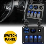 Gang Led Marine Rocker Switch Panel Socket Dual Usb & Voltmeter 12V-24V Car Rv. Fixed Price $31.34.