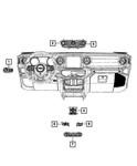 Genuine Mopar Instrument Panel Switch 6BE581X9AG. Fixed Price $83.89.