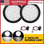 2PCS Inch Round 24 Led Reverse Lights Backup Tail Trailer Truck Clear Lens 12V. Fixed Price $18.99.