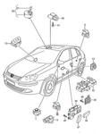 Genuine Vw Pushbutton For Tailgate And Fuel Tank Flap Operation 1K0959832BREH. Fixed Price $38.78.