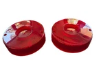 Pair Ferrari 250GT Lusso, 275GTB Tail Light Lens. Genuine Mint 268.12.01. Fixed Price $400.00.
