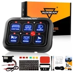 Auxbeam Gang Switch Panel BC60 Universal Circuit Control Relay System Blue Utv. Fixed Price $118.99.