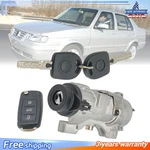 For Audi 1998-2009 A4 Ignition Lock Cylinder Assembly W/ Key Shells 4B0905851P. Fixed Price $70.07.