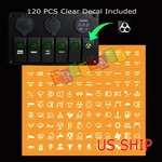 6 Gang Car Rocker Switch Green Led Panel Usb Socket Power Plug Voltmeter Charger. Fixed Price $28.95.