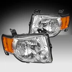 Fit 2008-2012 Ford Escape Suv Chrome Headlights Assembly Amber Corner Lamps Pair. Fixed Price $75.89.