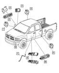 Genuine Mopar 2003-2010 Dodge Ram 1500 Door Window Lock Switch Left 56049804AC. Fixed Price $192.99.