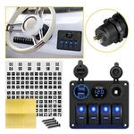Dual Usb Car Charger Socket Panel Blue Led Voltmeter Cigarette Lighter Switch Ek. Fixed Price $31.34.