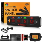 Auxbeam 4 Gang Rgb Slim Switch Panel Control Toggle Momentary Pulsed For Toyota. Fixed Price $127.99.