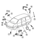 Genuine Mopar Power Seat Switch Left 4601757AC. Fixed Price $103.46.