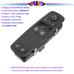 Window Switch Front Driver Side 4602881AD For 13-18 Ram 1500 2500 3500 4500 5500. Fixed Price $24.90.