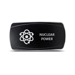 CH4X4 Rocker Switch Nuclear Power Symbol - Horizontal White Led. Fixed Price $17.98.