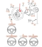 New Audi A3 8P Steering Wheel Right Tiptronic Push Button 8J0951528A5PR Genuine. Fixed Price $313.67.