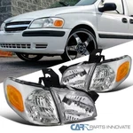 Fits 1997-2005 Chevy Venture Silhouette Montana Clear Headlights+corner Lamps. Fixed Price $72.95.