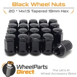 Nuts (20) 14X1.5 Black For Dodge Charger 06-22 On Aftermarket Wheels. Fixed Price $28.42.