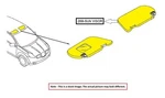 Left Blk Sun Visor Oem 15-19 Lincoln Mkc EJ7Z7804105AB. Fixed Price $75.00.