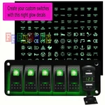 6 Gang Toggle Rocker Switch Panel Usb Voltmeter Car Boat Marine Truck Green Led. Fixed Price $28.99.