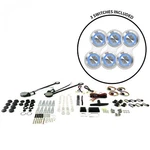 2-DOOR Power Window Kit With 3 Retro Billet Switches Blue Illumination Autoloc. Fixed Price $599.95.