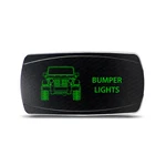 Rocker Switch For Jeep Wrangler Jk Bumper Lights Symbol - Horizontal Green Led. Fixed Price $17.98.