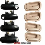 Set Of Pcs Outside Inside Door Handle Black/beige For 98-02 Toyota Corolla. Fixed Price $22.88.