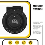 Power Fold Mirror Control Switch Ford F150 Expedition Navigator 7L1Z17B676AA. Fixed Price $12.99.