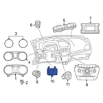 For Dodge Journey 2013-2020 68072006AD Instrument Panel Dimmer Switch. Fixed Price $21.50.