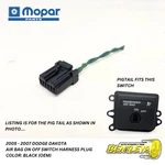 2005 2006 2007 Dodge Dakota Passengers Bag On Off Switch Wirnign Harness Plug Oe. Fixed Price $16.03.