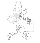 Genuine Porsche 911 Seat Adjustment Switch W/ Harness Left Side #99661371301C53. Fixed Price $444.94.
